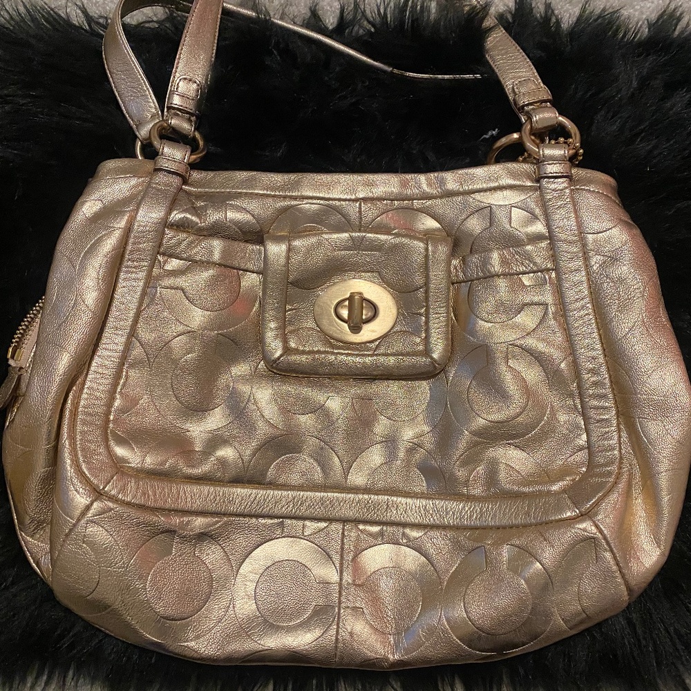 Coach gold metallic